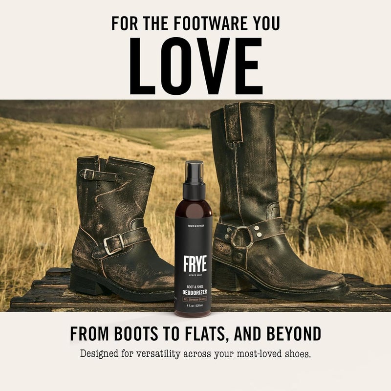 Frye Boot & Shoe Deodorizer Spray - Powerful Enzyme Formula Spray for Shoe Odor Elimination in All Footwear (Mt. Breeze) - Image 3